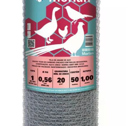 TELA GALV PINTEIRO BWG24 1,00x50m MORLAN