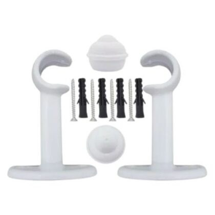 VARAO CORTINA SUPORTE SIMPLES 19mm BRANCO BELLA ARTE