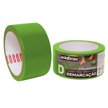 FITA DEMARCACAO VERDE 48mmx14m ADELBRAS