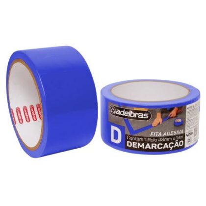 FITA DEMARCACAO AZUL 48mmx14m ADELBRAS
