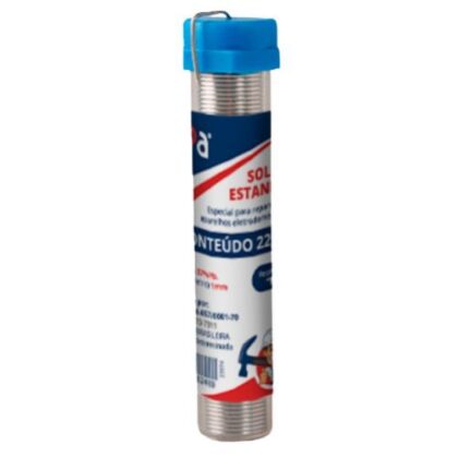 SOLDA ESTANHO TUBINHO AZUL 22g LUPA
