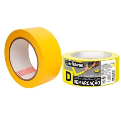 FITA DEMARCACAO AMARELA 48mmx14m ADELBRAS