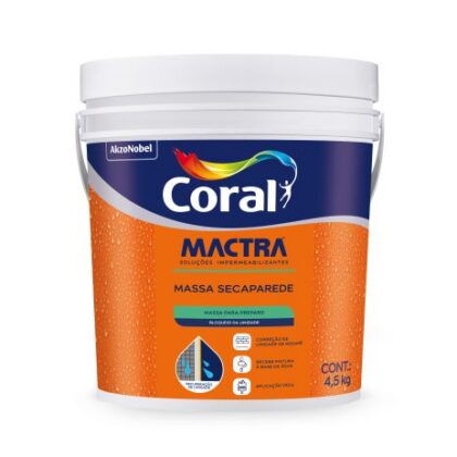 MASSA SECAPAREDE 4,5Kg CORAL MACTRA