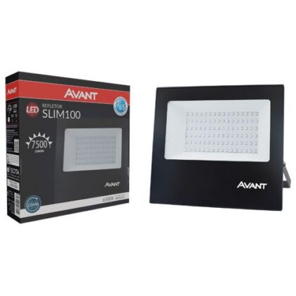 REFLETOR LED SLIM 050W 3750lm BIV 6500K AVANT