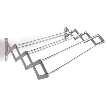 VARAL SANFONADO ALUMINIO 080x42cm MOR
