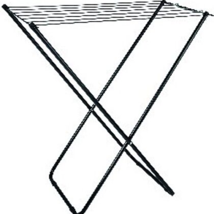 VARAL CHAO S/ABAS ACO 79x42x79cm SLIM PRETO MOR