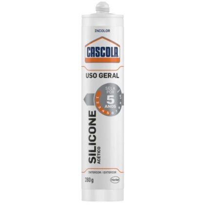 SILICONE CASCOLA USO GERAL 280g INCOLOR