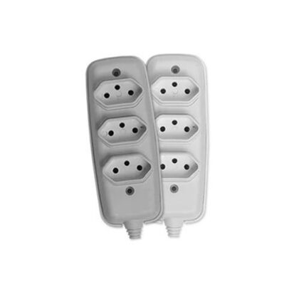 TOM BARRA NBR 2P 10A(3x)TRIPLA BRANCA ILUMI 2633