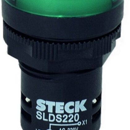 BOTAO SINALIZADOR LED MAX BOTTON 220V VD 22mm SLDS2202