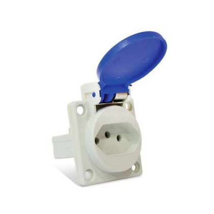 TOMADA TAMPA QUASAR 2P+T 20A 250V NBR14136 AZ S8641 STECK