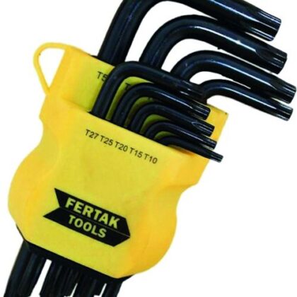 CHAVE TORX T10 A T50 C/9 PCS FERTAK 2409