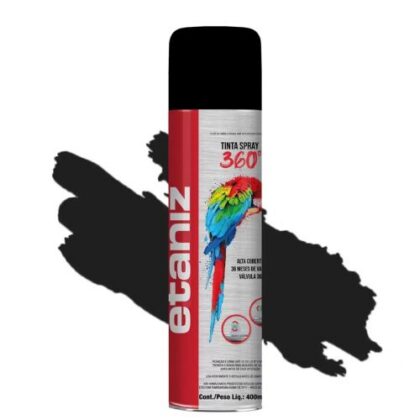 SPRAY ETANIZ 400ml PRETO FOSCO