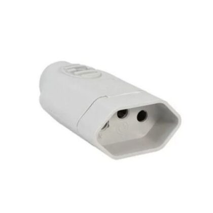 PINO FEMEA ILUMI 3P 10A CINZA 1431