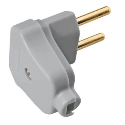 PINO MACHO TRIANGULAR 2P 10A CINZA 1427