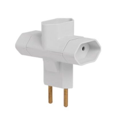 PINO 3 SAIDAS ILUMI 2P 10A CINZA 1213