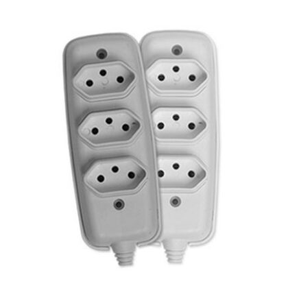 TOM BARRA NBR 3P 10A(3x)TRIPLA BRANCA ILUMI 26330