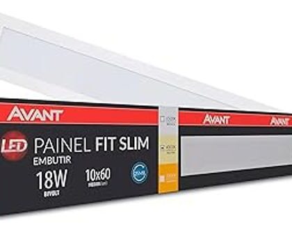 PAINEL LED EMB RET 18W 4000K 1440lm 10x60cm AVANT