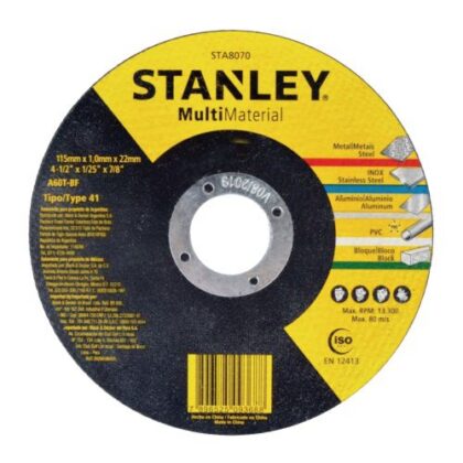 DISCO CORTE MULTIMAT 4,5(115x1,0x22) STANLEY