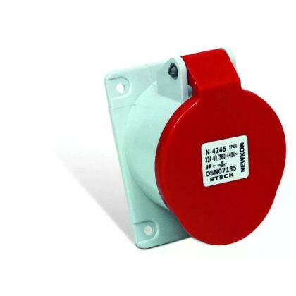 TOMADA EMB NEWKON 3P+T 32A 380/440V 6H VM N4246