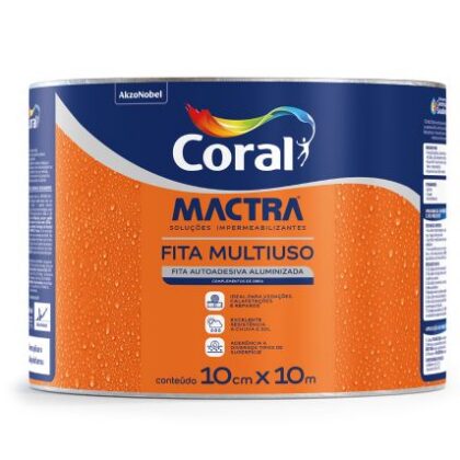 FITA ASFALTICA VEDBEM 10x10 0,5mm CORAL MACTRA