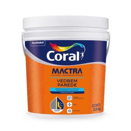 VEDBEM PAREDE 3,6Kg CORAL MACTRA