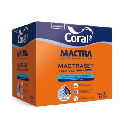 MACTRASET FLEXIVEL FIBRAS 7000 18Kg CORAL MACTRA