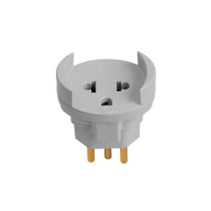 PINO ADAPT 2P+T NBR ILUMI 10A CINZA 1209