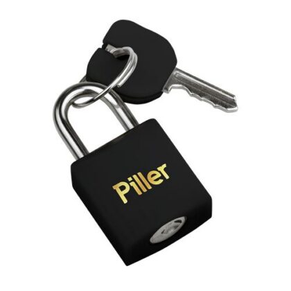 CADEADO PILLER COR PRETO ZAMAC 20mm