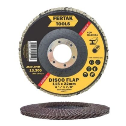 LIXA FLAP DISCO 4,5 CONICO GR 060 FERTAK