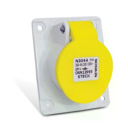TOMADA EMB NEWKON 2P+T 16A 100/130V 4H AM N3044