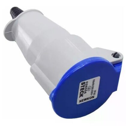 TOMADA ACOPLA NEWKON 3P+T 32A 200/250V 9H AZ N4259