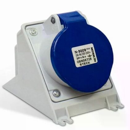 TOMADA SOB NEWKON 3P+T 63A 200/250V 9H AZ N4509