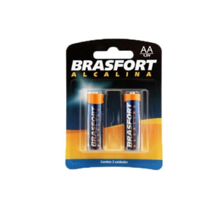 PILHA ALC PEQUENA (AA) BLIS (2) 6301 BRASFORT