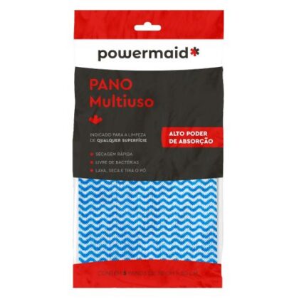 PANO  MULTIUSO AZUL 30cm x 50cm(5) POWERMAID