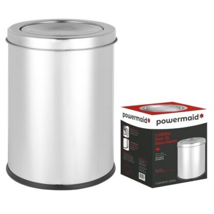 LIXEIRA INOX BASCULANTE 5L POWERMAID