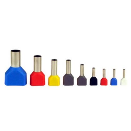 TERMINAL PRE ISOL TUBO DUPLO 6,0mm H14 L26,1(50) AM G20